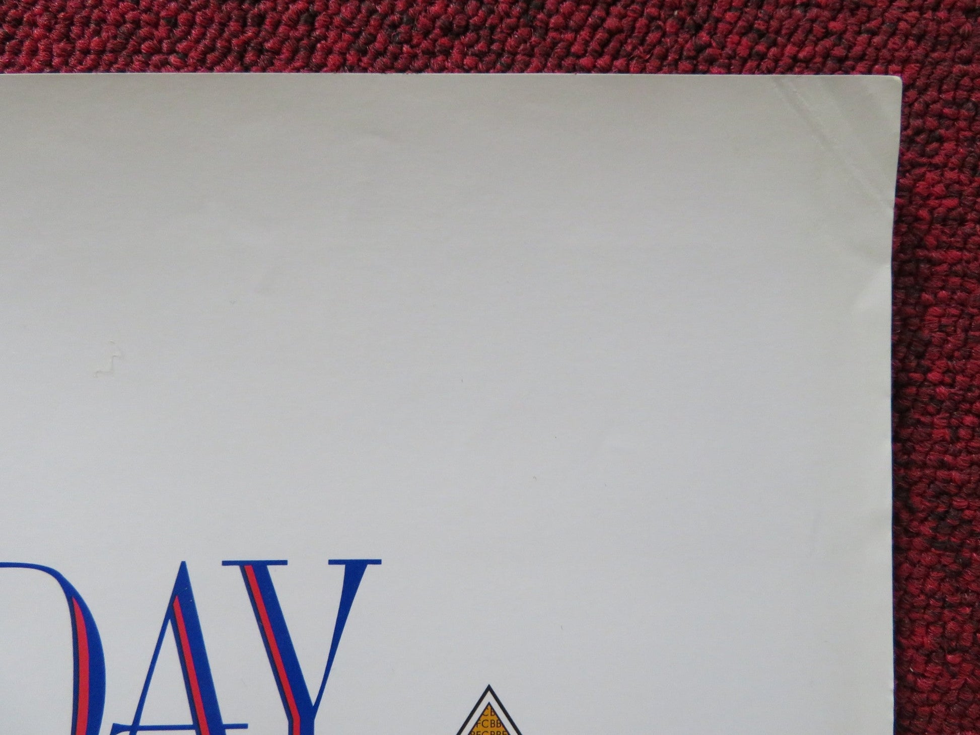 BORN YESTERDAY VHS VIDEO POSTER MELANIE GRIFFITH JOHN GOODMAN 1993 Rendezvous Cinema Movie posters