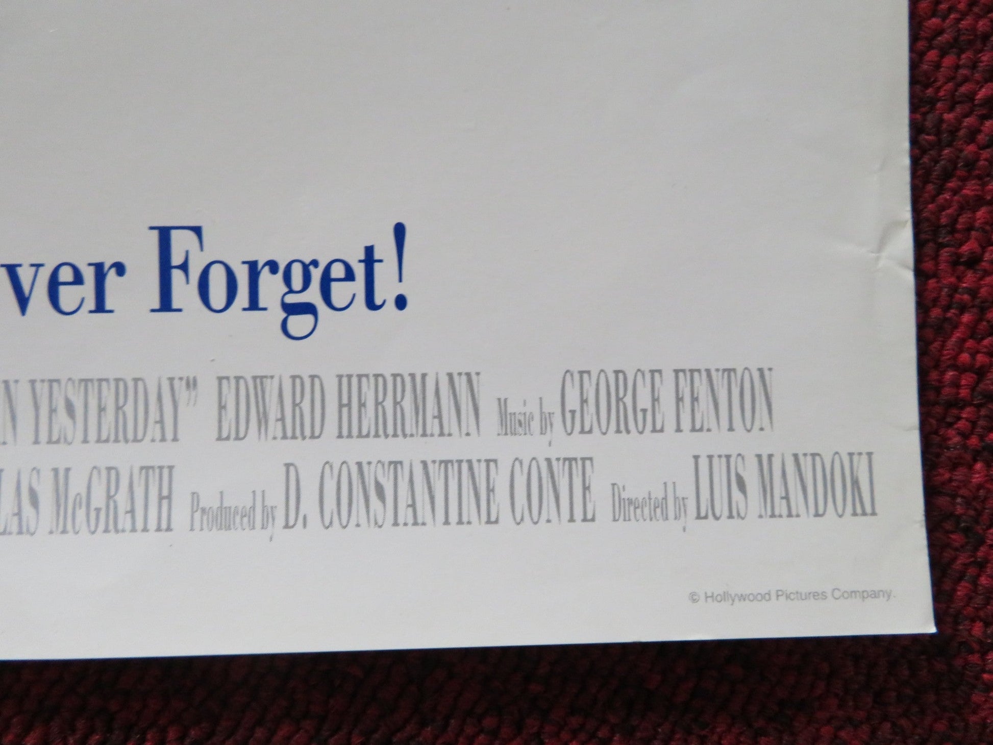 BORN YESTERDAY VHS VIDEO POSTER MELANIE GRIFFITH JOHN GOODMAN 1993 Rendezvous Cinema Movie posters