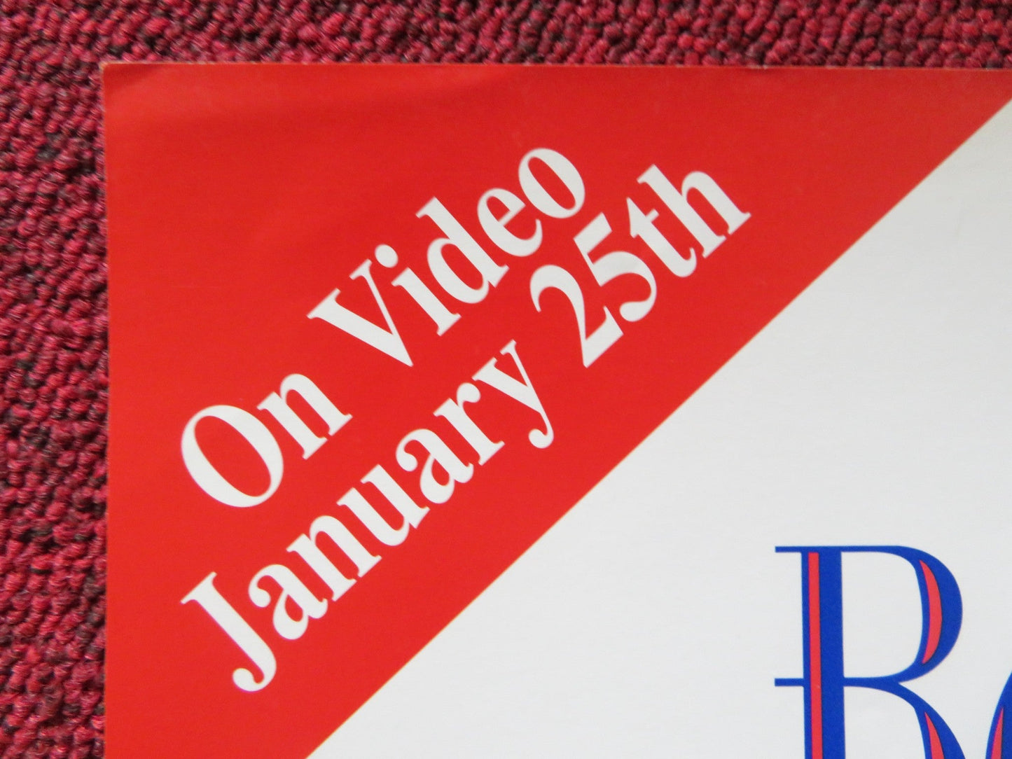 BORN YESTERDAY VHS VIDEO POSTER MELANIE GRIFFITH JOHN GOODMAN 1993 Rendezvous Cinema Movie posters