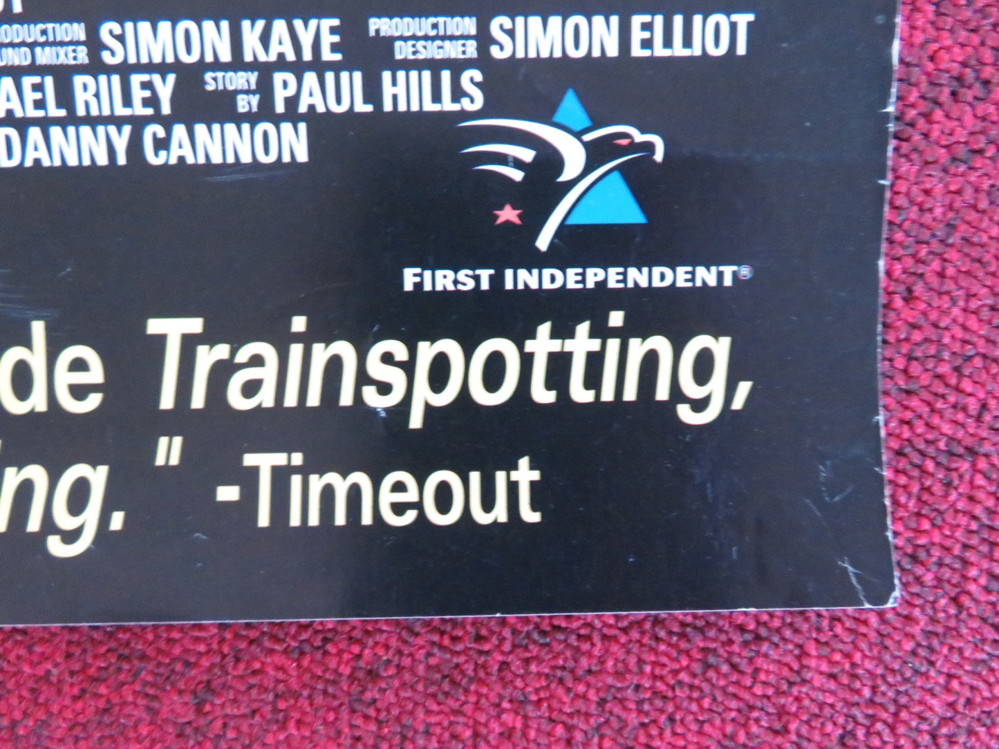 BOSTON KICKOUT VHS VIDEO POSTER JOHN SIMM EMER MCOURT 1995 Rendezvous Cinema Movie posters