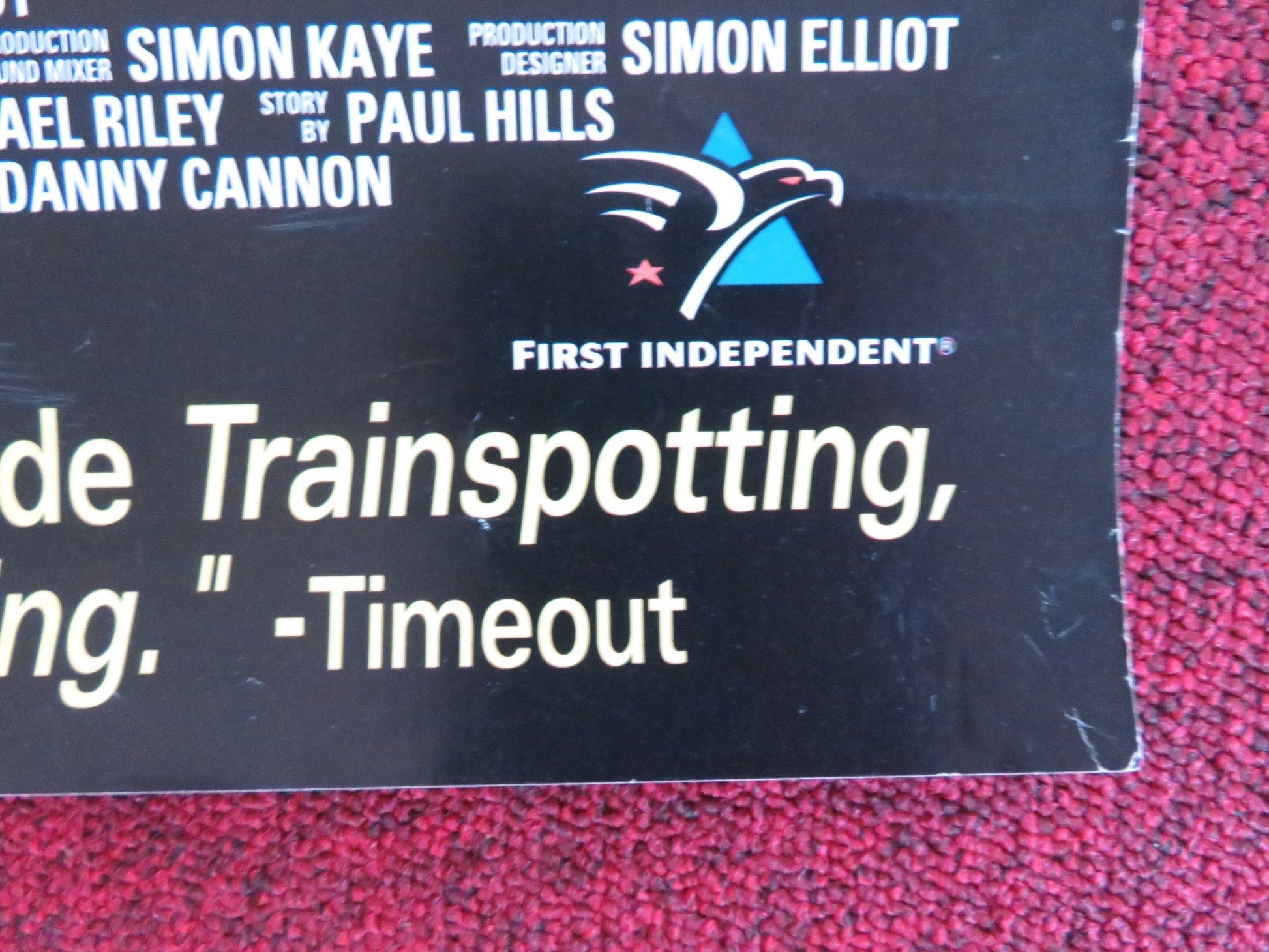 BOSTON KICKOUT VHS VIDEO POSTER JOHN SIMM EMER MCOURT 1995 Rendezvous Cinema Movie posters