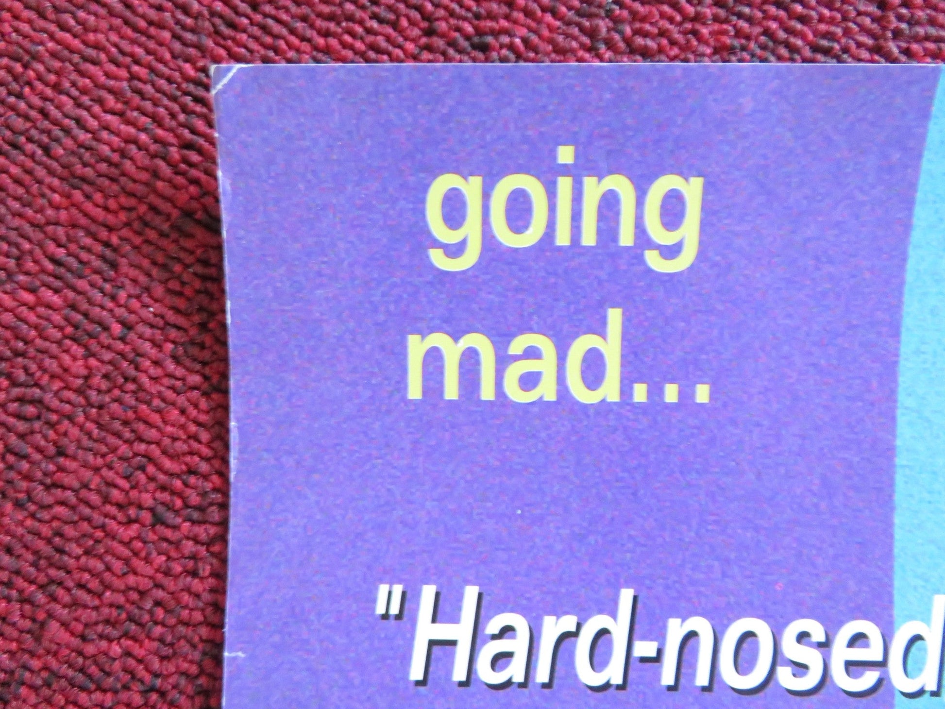 BOSTON KICKOUT VHS VIDEO POSTER JOHN SIMM EMER MCOURT 1995 Rendezvous Cinema Movie posters