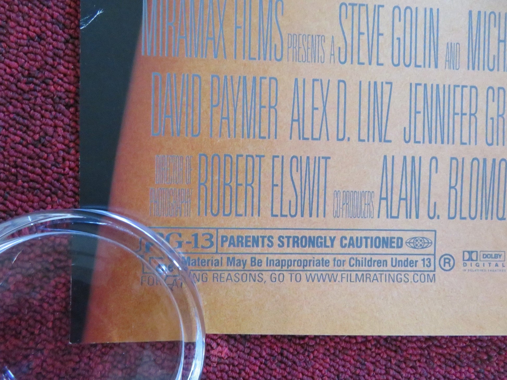 BOUNCE US ONE SHEET ROLLED POSTER BEN AFFLECK GWYNETH PALTROW 2000 Rendezvous Cinema Movie posters