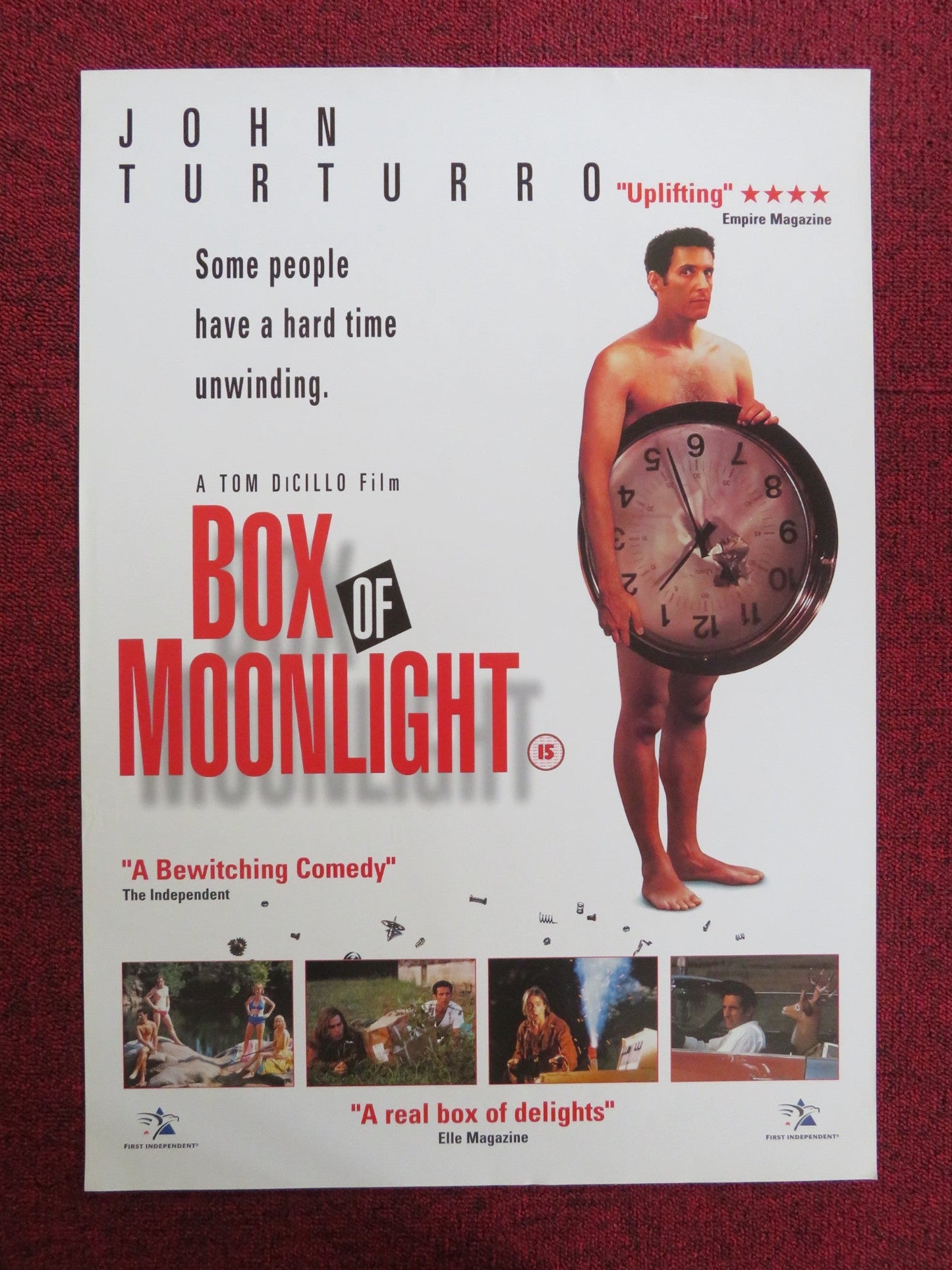 BOX OF MOONLIGHT VHS VIDEO POSTER JOHN TURTURRO SAM ROCKWELL 1996 Rendezvous Cinema Movie posters