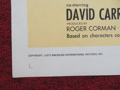Boxcar Bertha - b Folded US One Sheet Poster Barbara Hershey David Carradine 1972 Movie posters