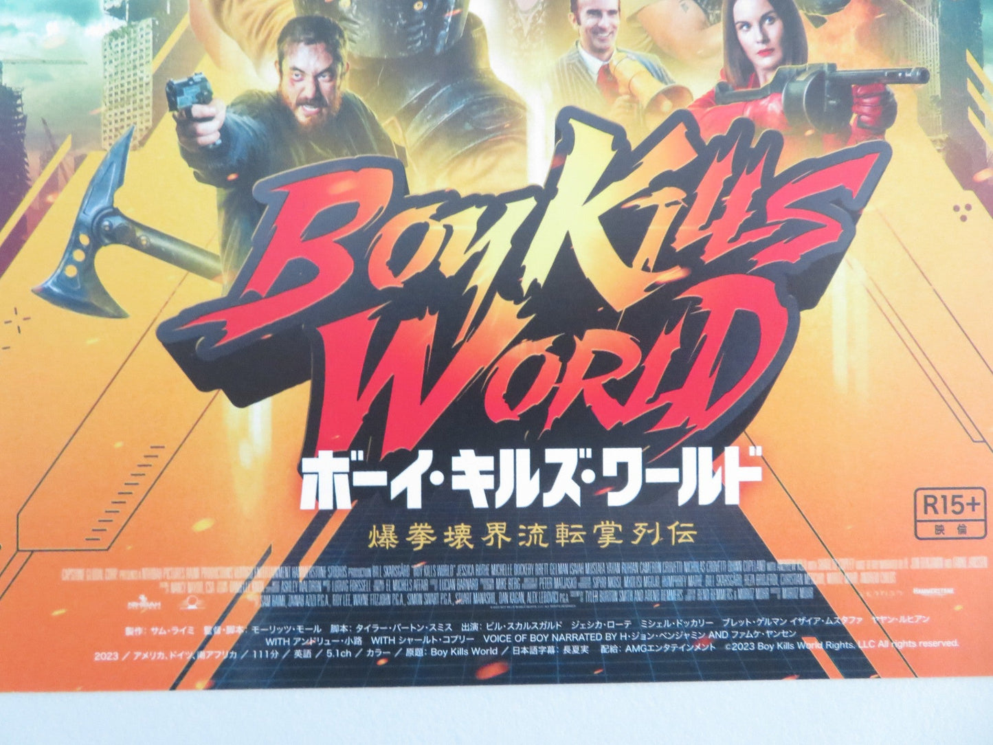 BOY KILLS WORLD - B JAPANESE CHIRASHI (B5) POSTER BILL SKARSGARD ROTHE 2023 Movie posters
