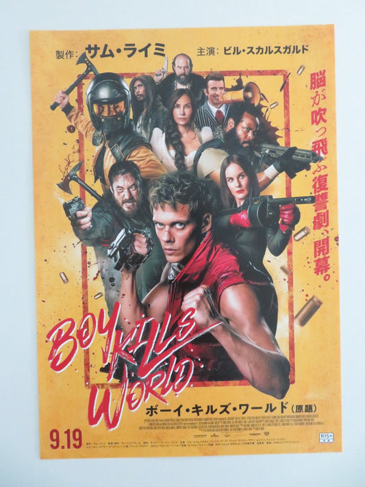BOY KILLS WORLD JAPANESE CHIRASHI (B5) POSTER BILL SKARSGARD JESSICA ROTHE 2023 Movie posters