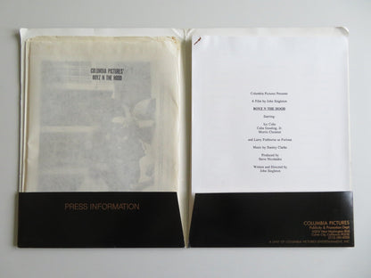 BOYZ IN THE HOOD PRESS KIT 1991 ICE CUBE LAURENCE FISHBURNE CUBA GOODING JR. Movie posters