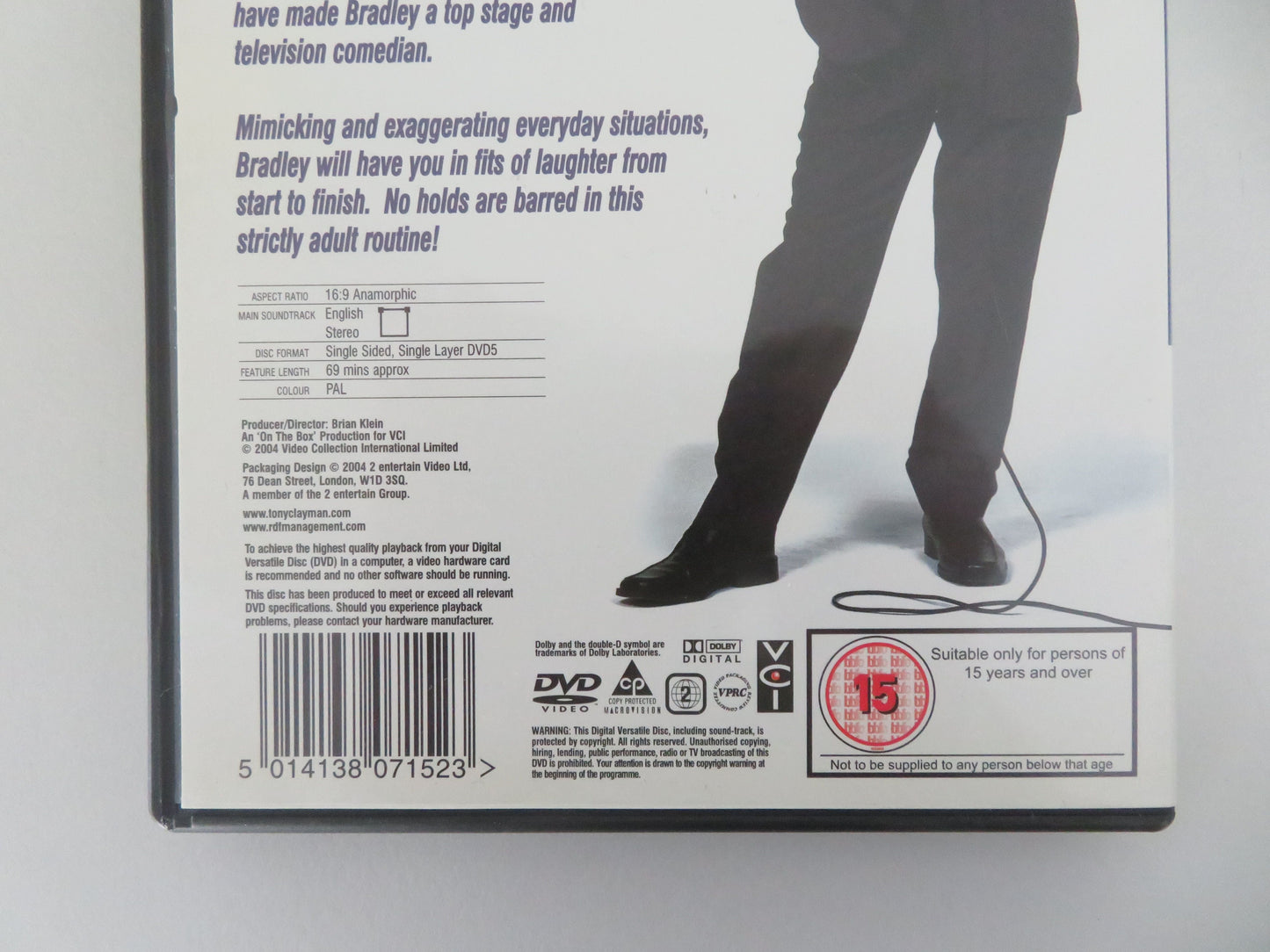 Bradley Walsh Live (DVD) Bradley Walsh 2004 Region 2 Movie posters