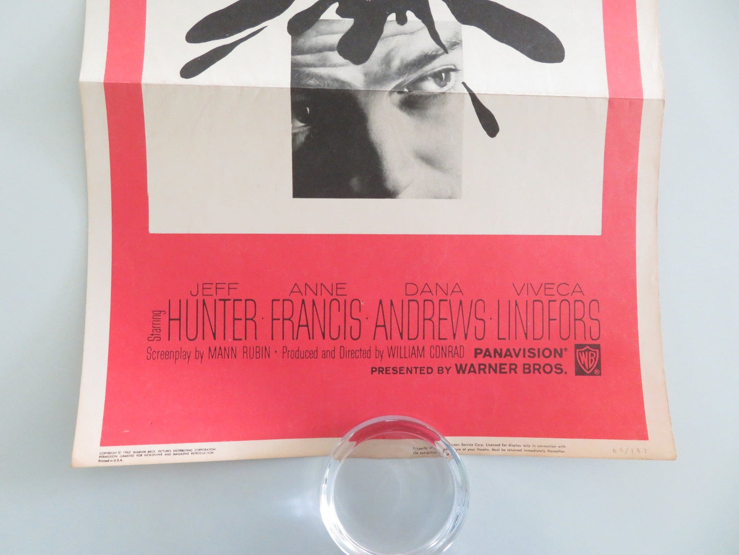 Brainstorm US Insert Poster Jeffrey Hunter Anne Francis 1965 Movie posters