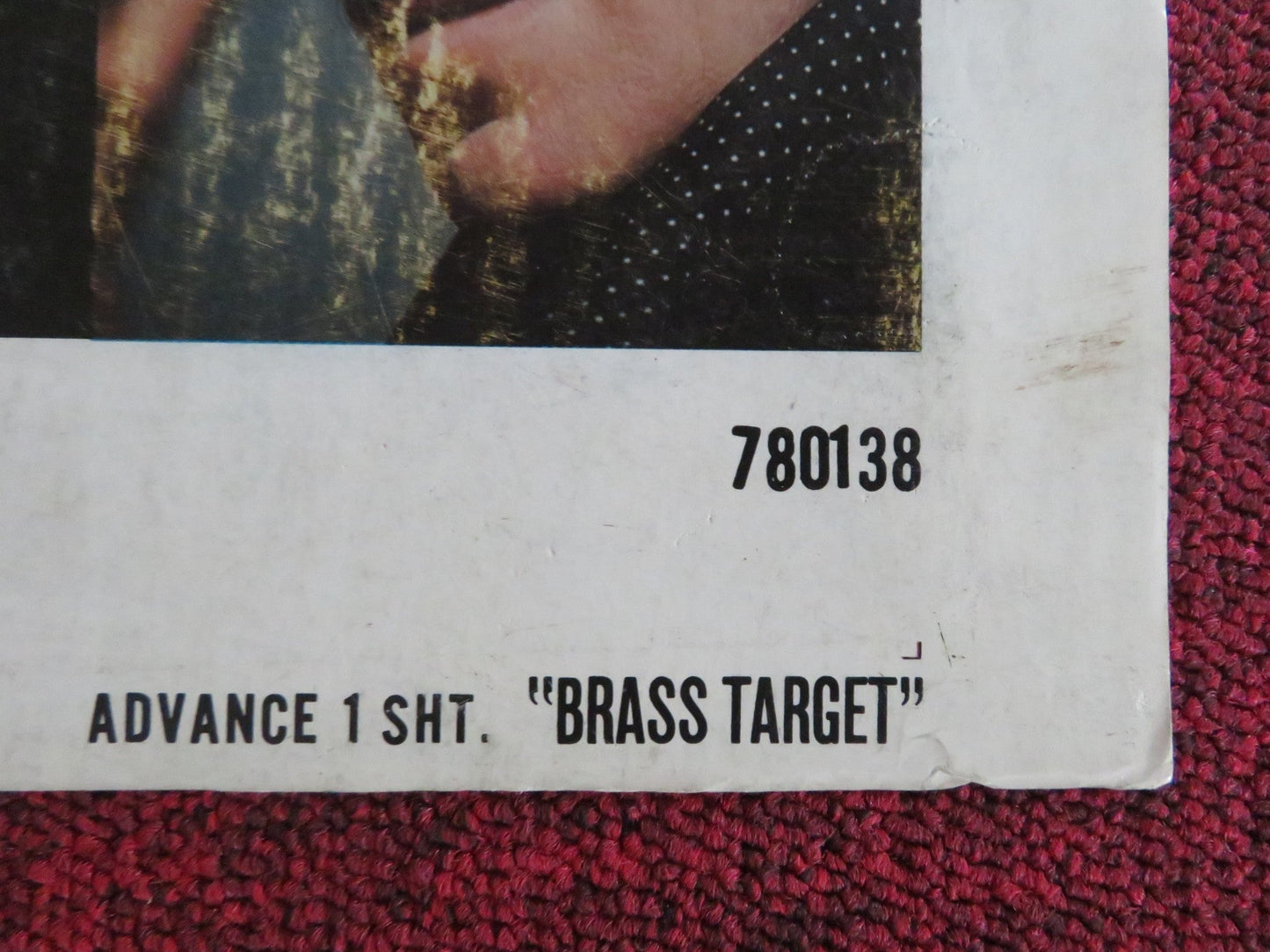 BRASS TARGET - ADVANCE O/S - C FOLDED US ONE SHEET POSTER SOPHIA LOREN 1978 Rendezvous Cinema Movie posters