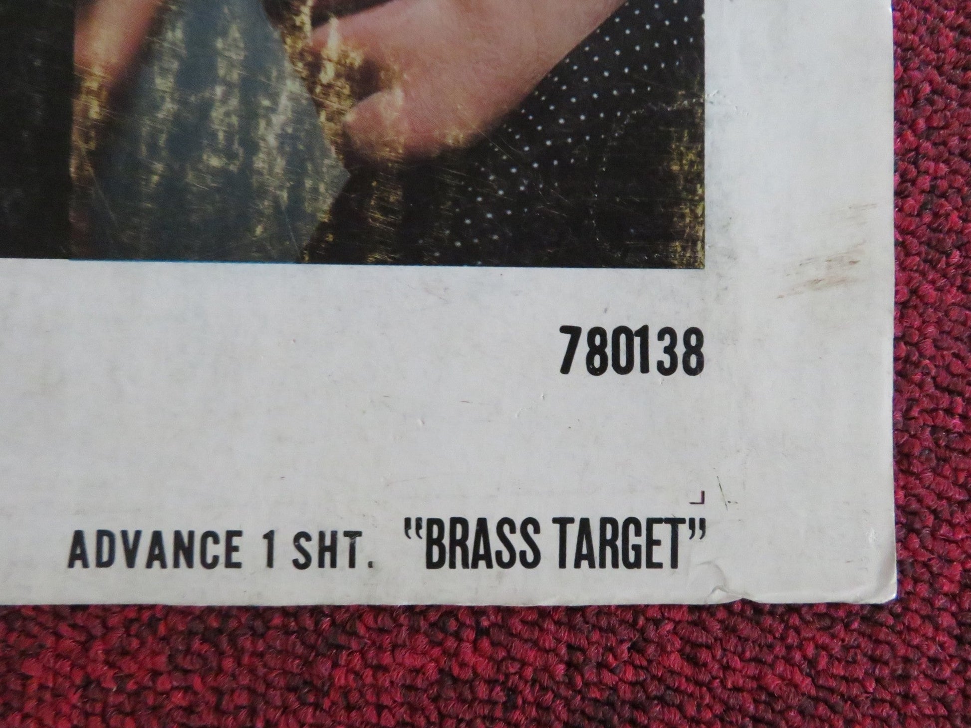 BRASS TARGET - ADVANCE O/S - C FOLDED US ONE SHEET POSTER SOPHIA LOREN 1978 Rendezvous Cinema Movie posters