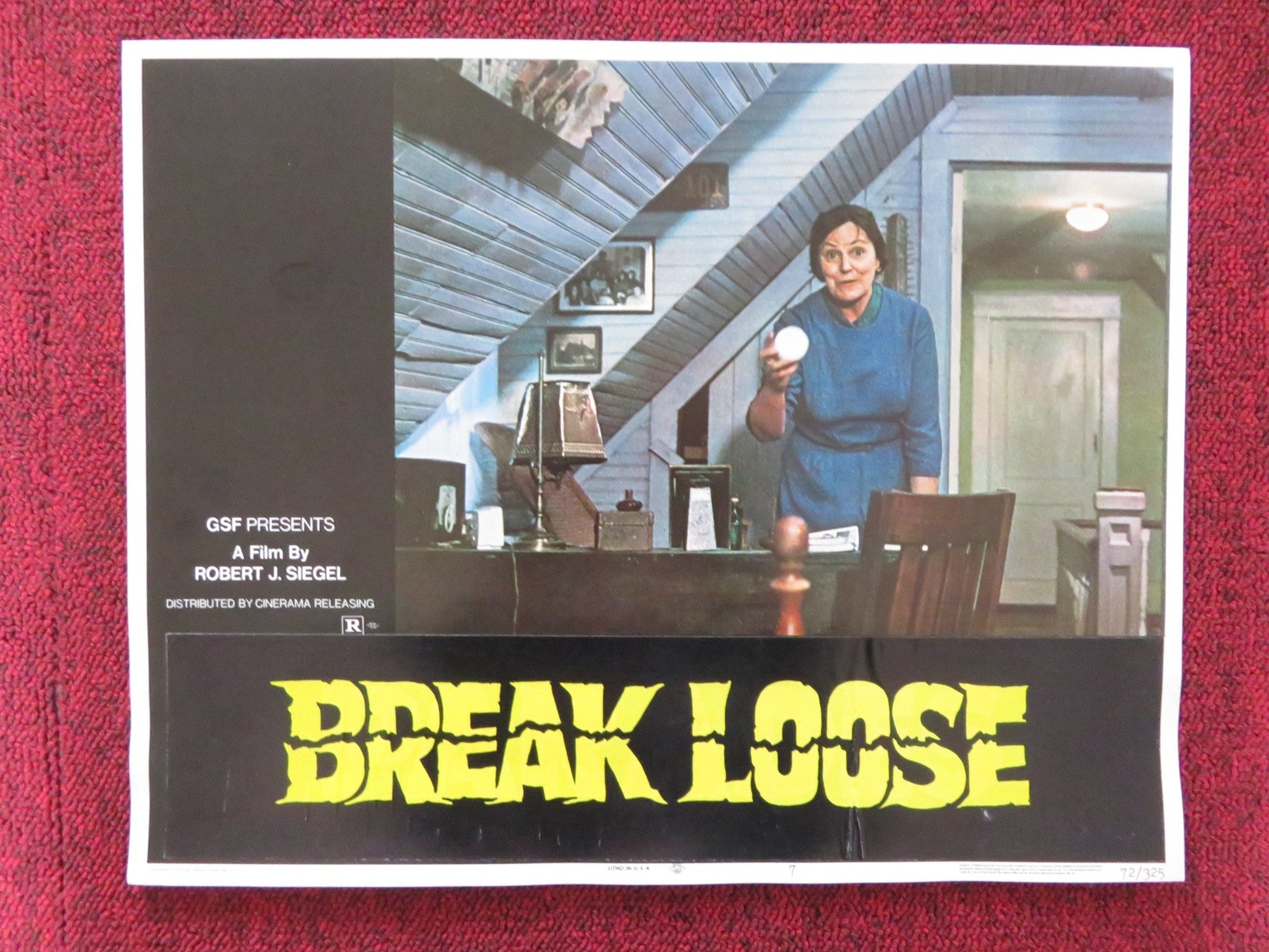 BREAK LOOSE / PARADES US LOBBY CARD FULL SET RUSS THACKER BRAD SULLIVAN 1972 Rendezvous Cinema Movie posters