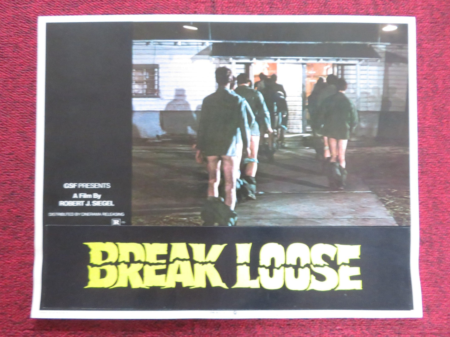 BREAK LOOSE / PARADES US LOBBY CARD FULL SET RUSS THACKER BRAD SULLIVAN 1972 Rendezvous Cinema Movie posters