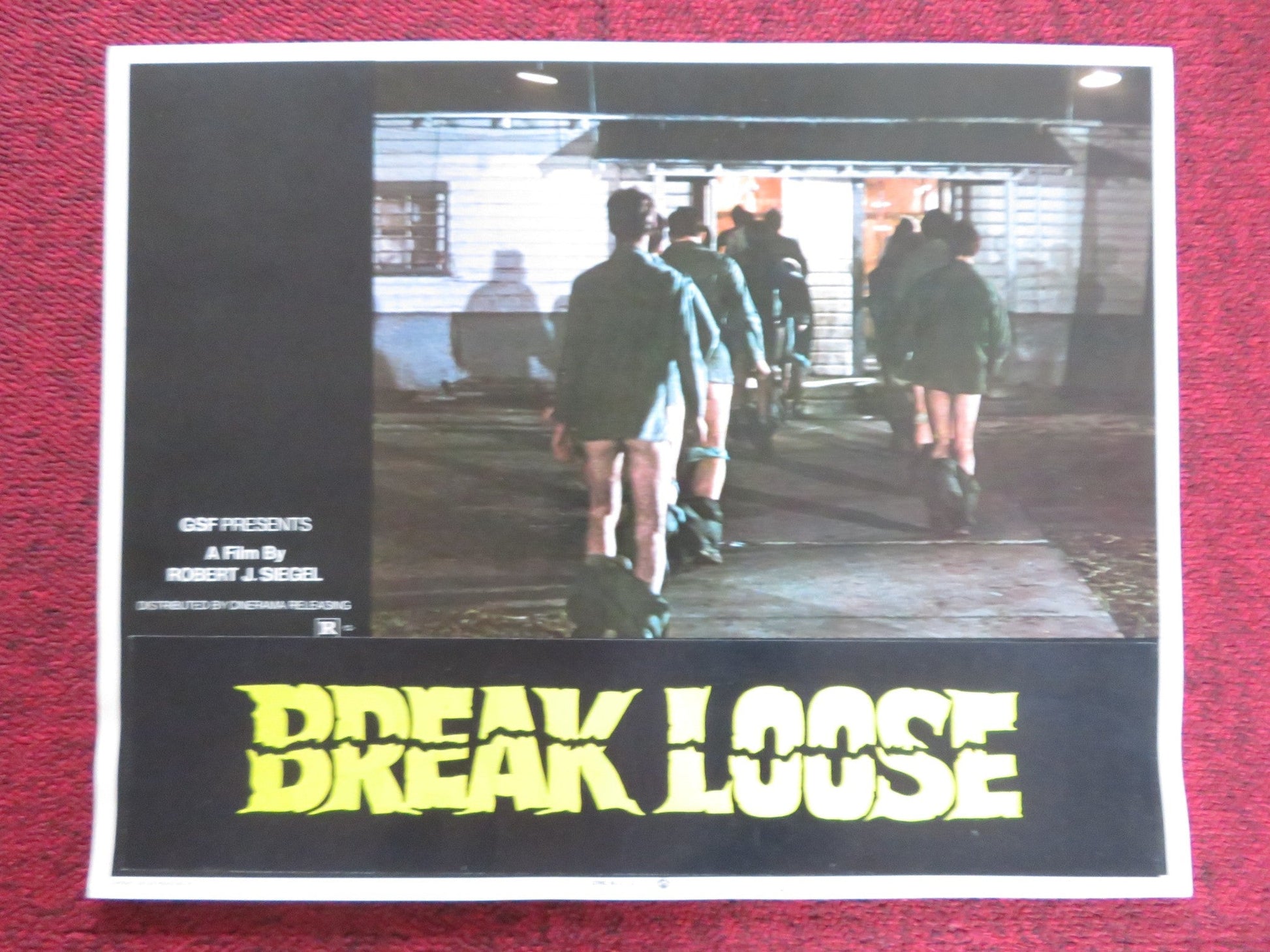 BREAK LOOSE / PARADES US LOBBY CARD FULL SET RUSS THACKER BRAD SULLIVAN 1972 Rendezvous Cinema Movie posters