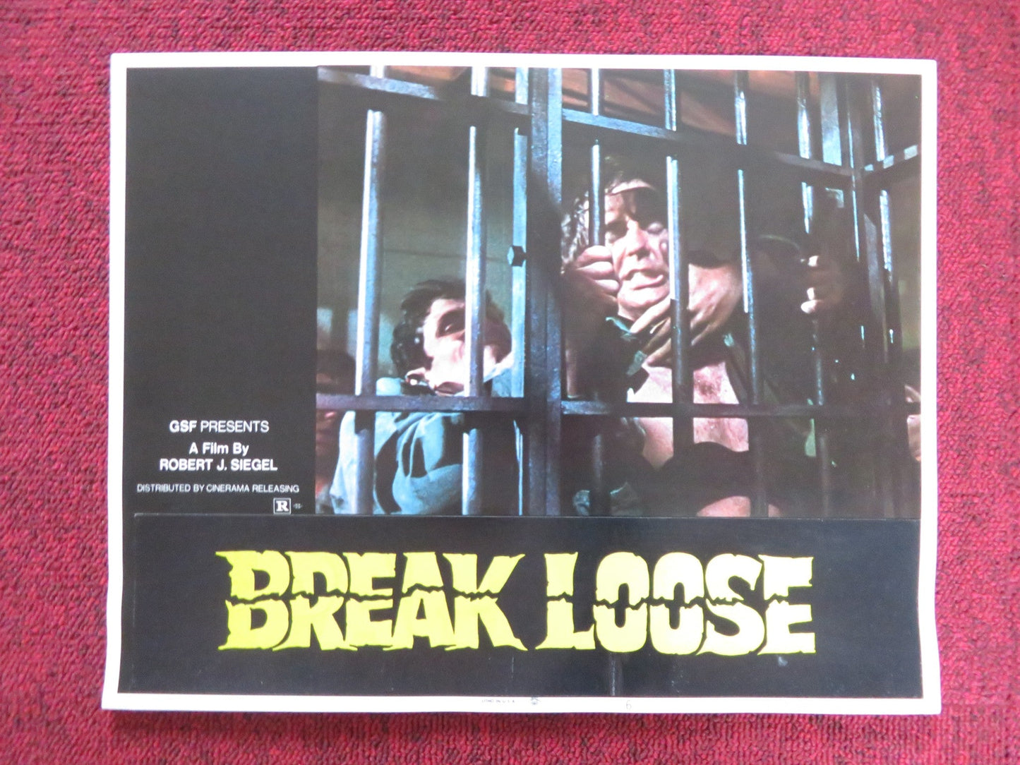 BREAK LOOSE / PARADES US LOBBY CARD FULL SET RUSS THACKER BRAD SULLIVAN 1972 Rendezvous Cinema Movie posters