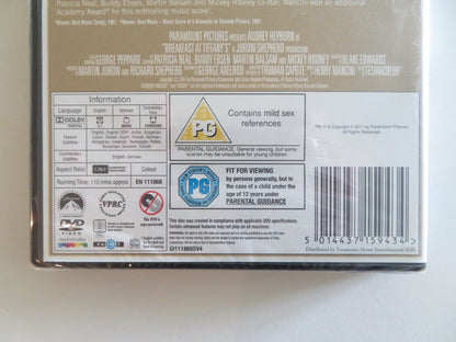 BREAKFAST AT TIFFANY'S (DVD) AUDREY HEPBURN GEORGE PEPPARD 1961 REGION 2 Rendezvous Cinema Movie posters