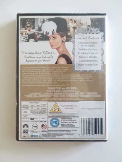 BREAKFAST AT TIFFANY'S (DVD) AUDREY HEPBURN GEORGE PEPPARD 1961 REGION 2 Rendezvous Cinema Movie posters