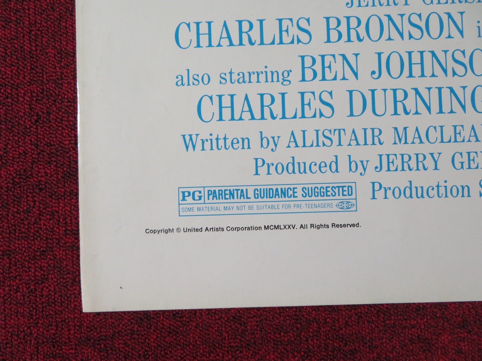 BREAKHEART PASS FOLDED US ONE SHEET POSTER CHARLES BRONSON BEN JOHNSON 1976 Rendezvous Cinema Movie posters