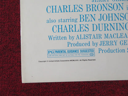 BREAKHEART PASS FOLDED US ONE SHEET POSTER CHARLES BRONSON BEN JOHNSON 1976 Rendezvous Cinema Movie posters