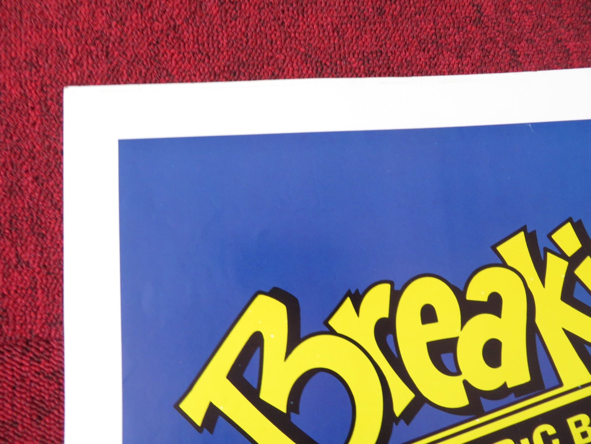 BREAKIN' 2: ELECTRIC BOOGALOO FOLDED US ONE SHEET POSTER CANNON L. DICKEY 1984 Rendezvous Cinema Movie posters