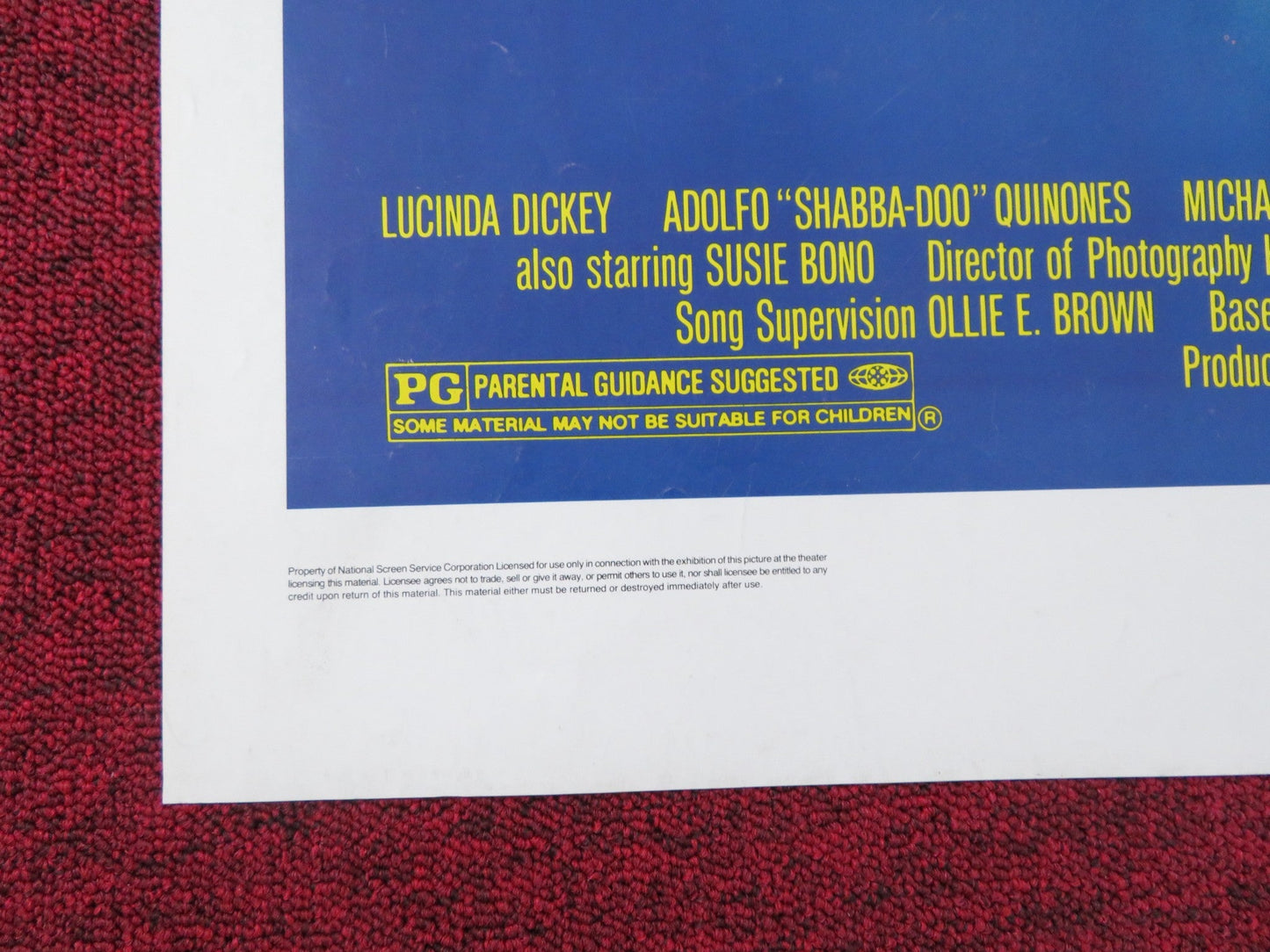 BREAKIN' 2: ELECTRIC BOOGALOO FOLDED US ONE SHEET POSTER CANNON L. DICKEY 1984 Rendezvous Cinema Movie posters