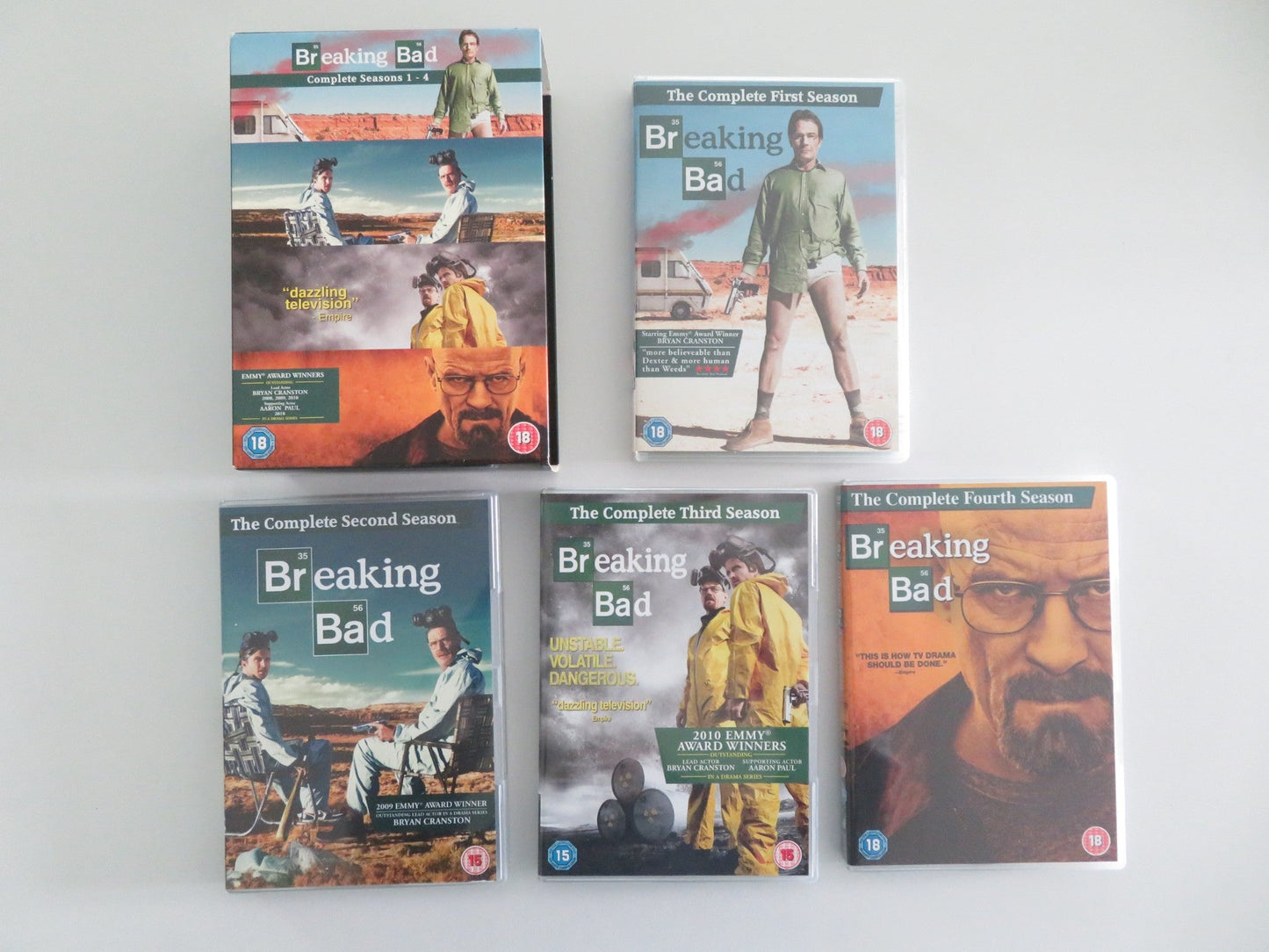 Breaking Bad Complete Seasons 1 - 4 (DVD BoxSet) Bryan Cranston 2008 Region 2 Movie posters