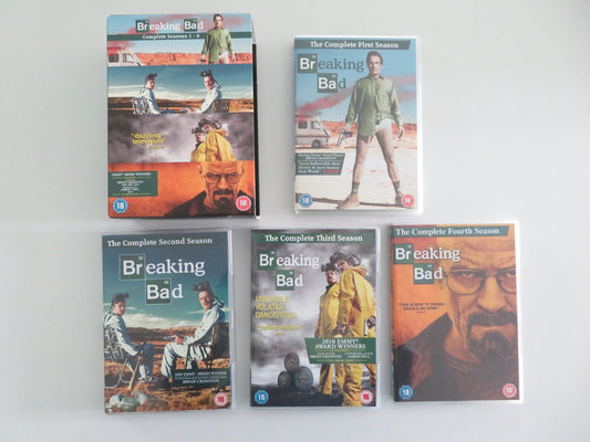 Breaking Bad Complete Seasons 1 - 4 (DVD BoxSet) Bryan Cranston 2008 Region 2 Movie posters