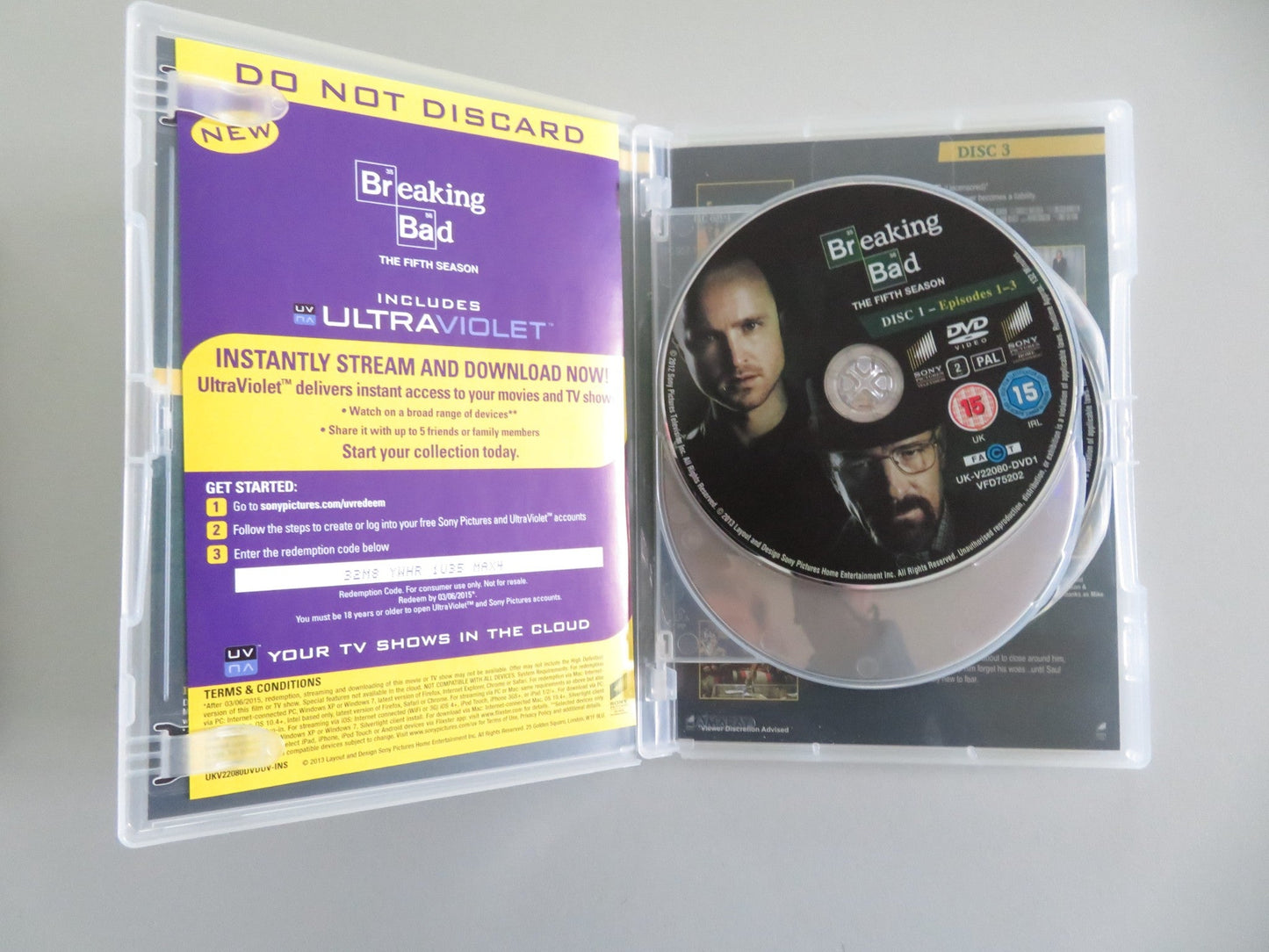 Breaking Bad - The Fifth Season (DVD) Bryan Cranston Aaron Paul 2012 Region 2 Movie posters