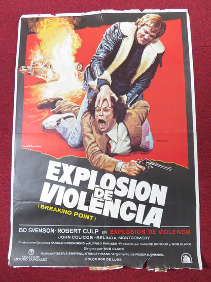 BREAKING POINT SPANISH POSTER BO SVENSON ROBERT CULP 1980 Rendezvous Cinema Movie posters