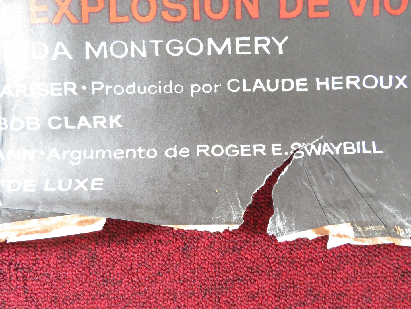 BREAKING POINT SPANISH POSTER BO SVENSON ROBERT CULP 1980 Rendezvous Cinema Movie posters