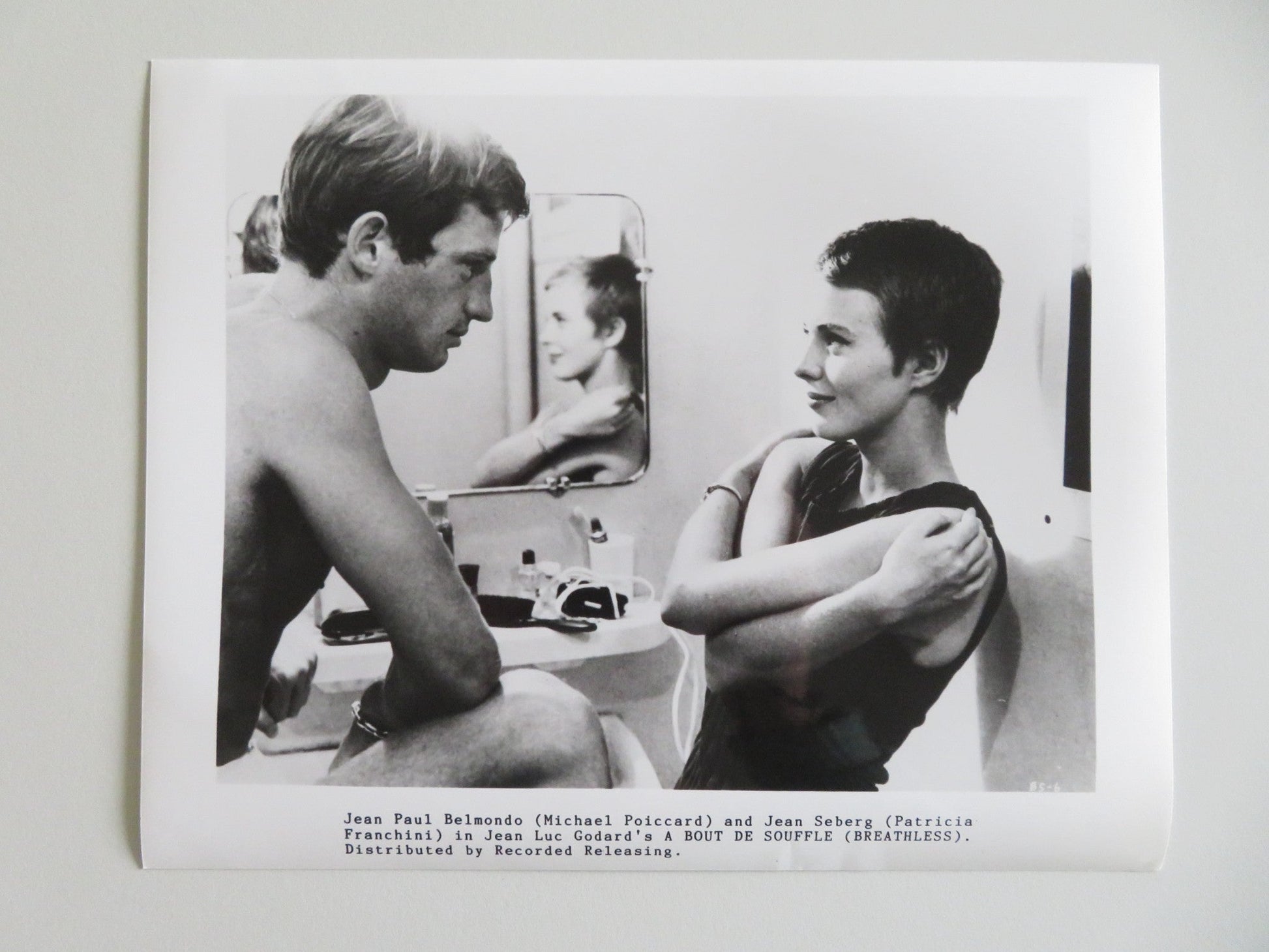 BREATHLESS MOVIE STILL PHOTO LOT OF 5 JEAN SEBERG JEAN PAUL BELMONDO - Rendezvous Cinema