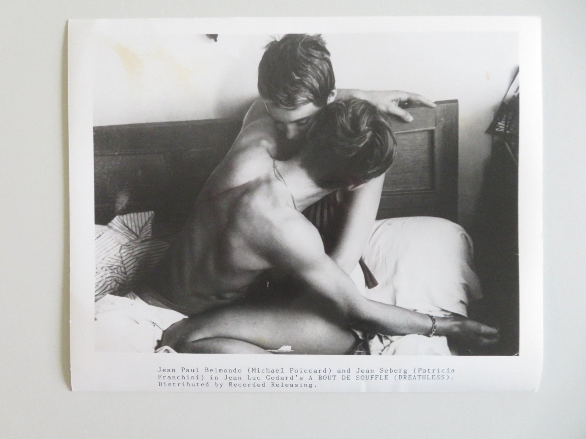BREATHLESS MOVIE STILL PHOTO LOT OF 5 JEAN SEBERG JEAN PAUL BELMONDO - Rendezvous Cinema