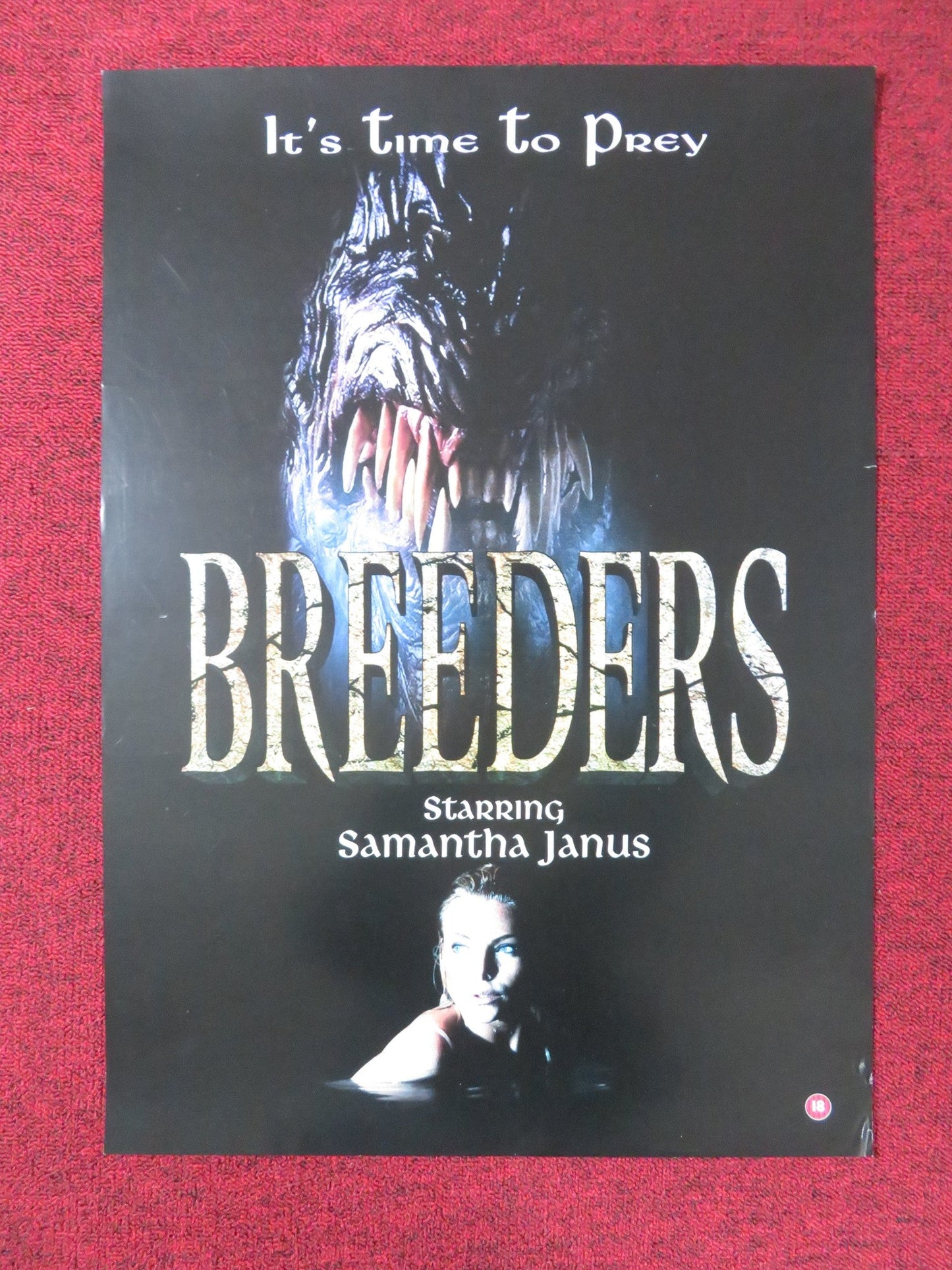 BREEDERS VHS VIDEO POSTER SAMANTHA JANUS TODD JENSEN 1997 Rendezvous Cinema Movie posters