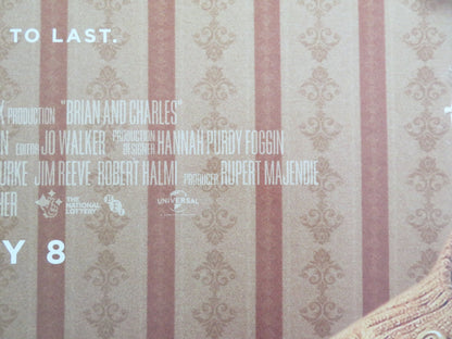 BRIAN AND CHARLES UK QUAD ROLLED POSTER DAVID EARL CHRIS HAYWARD 2022 Movie posters