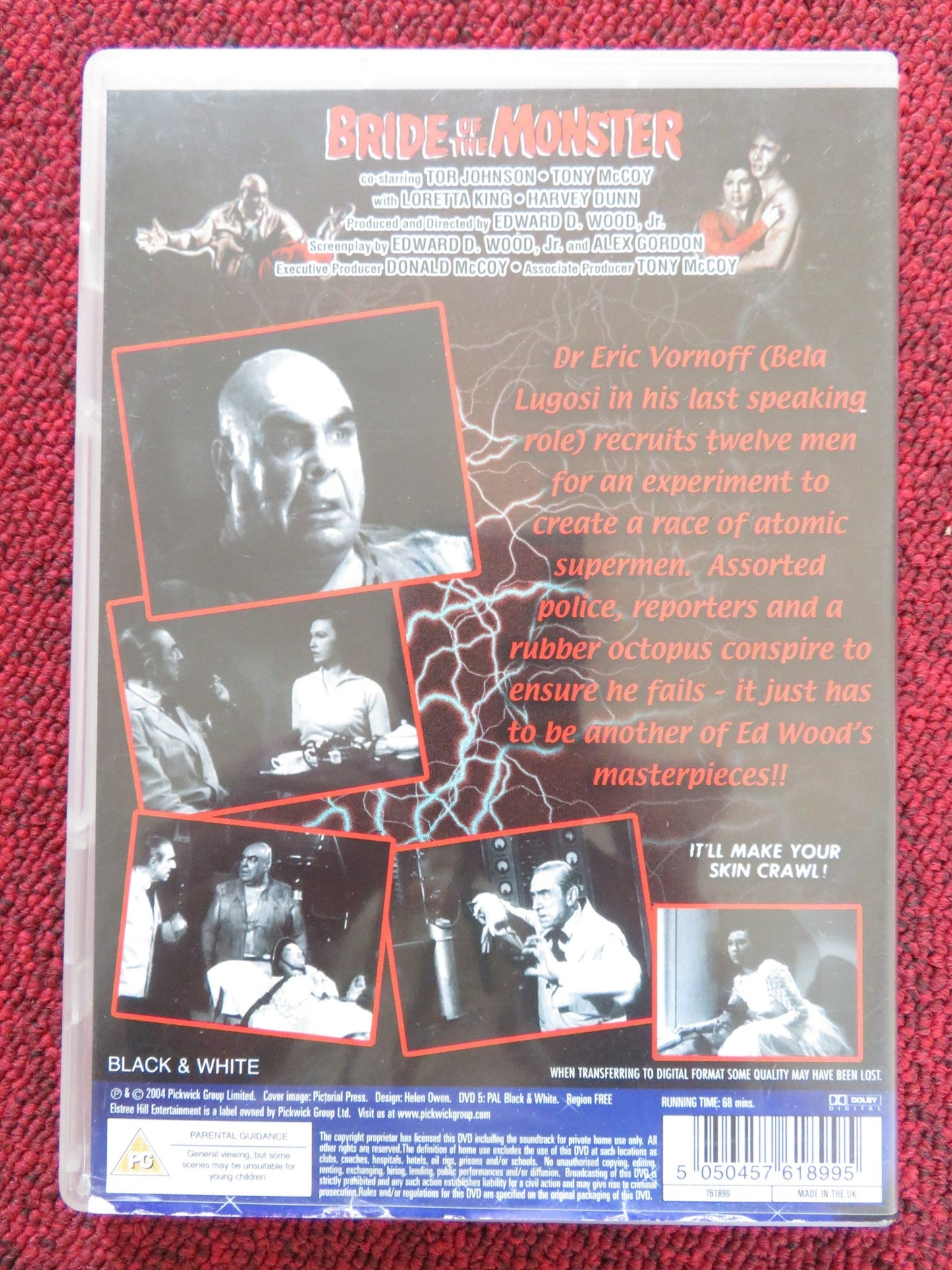 BRIDE OF THE MONSTER (DVD) BELA LUGOSI TOR JOHNSON 1955 REGION 2 Rendezvous Cinema Movie posters