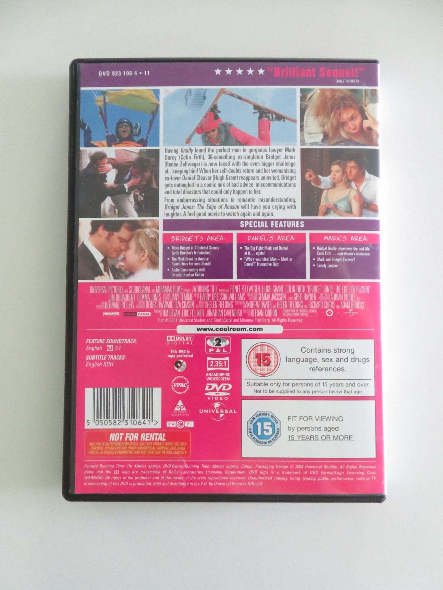 Bridget Jones 1 & 2 - Diary and The edge of Reason (DVD BoxSet) 2001 Region 2 Movie posters