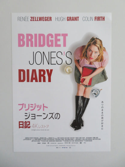 BRIDGET JONES'S DIARY 4K JAPANESE CHIRASHI (B5) POSTER ZELLWEGER FIRTH R2025 Movie posters