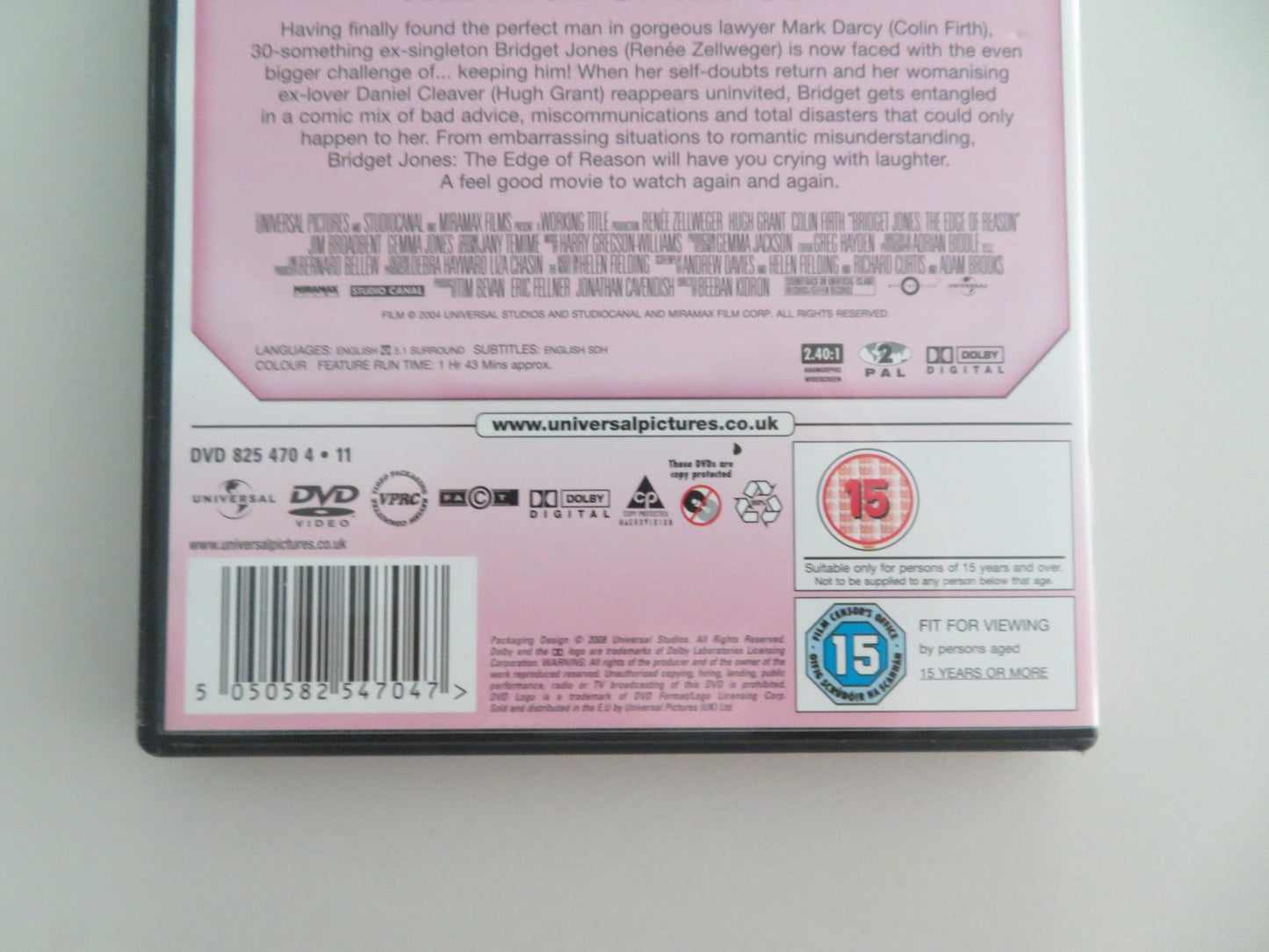 BRIDGET JONES'S DIARY AND THE EDGE OF REASON - 2 DISCS (DVD) 2001 REGION 2 - Rendezvous Cinema