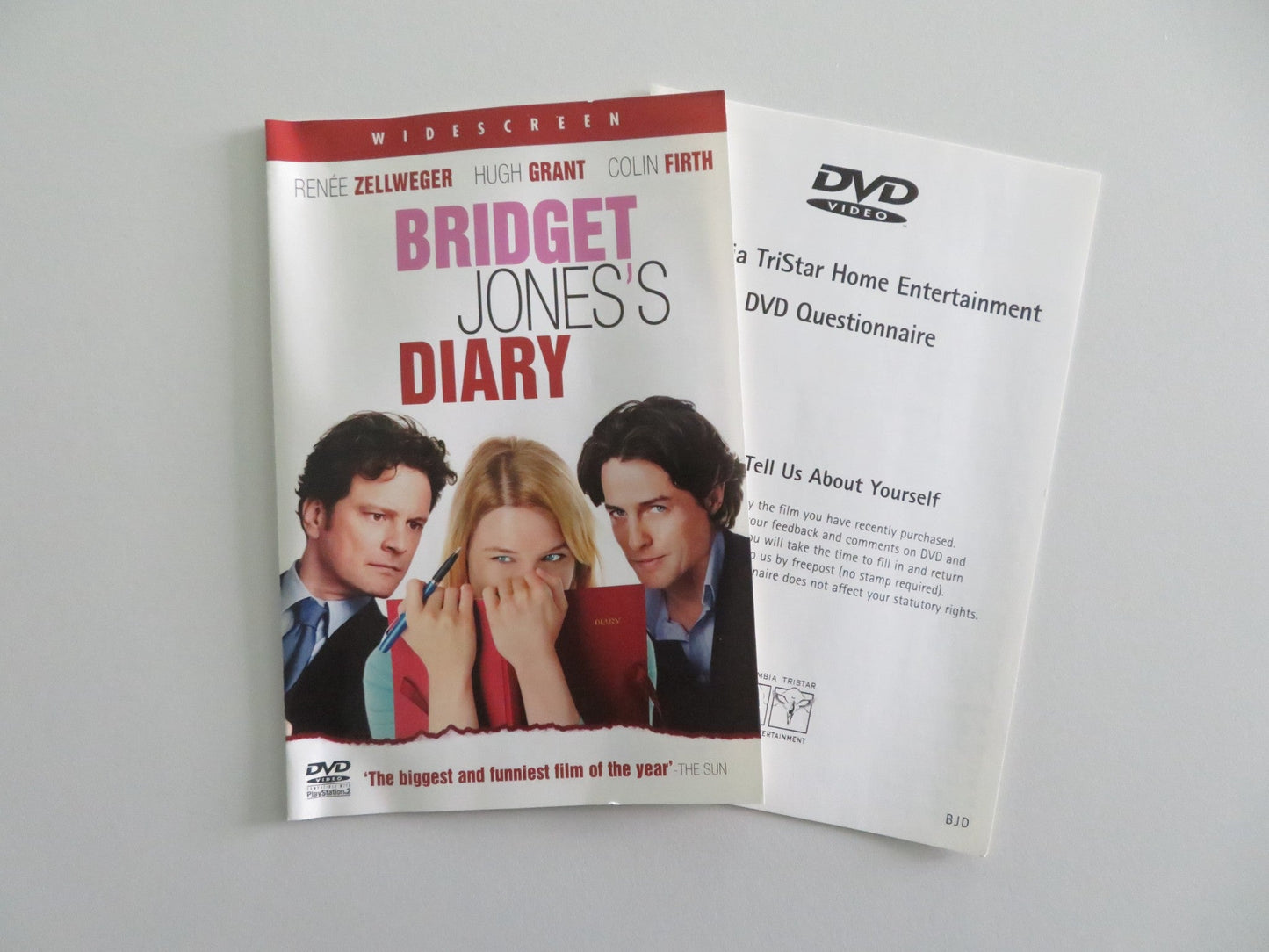 BRIDGET JONES'S DIARY (DVD) RENEE ZELLWEGER COLIN FIRTH 2001 REGION 2 Rendezvous Cinema Movie posters