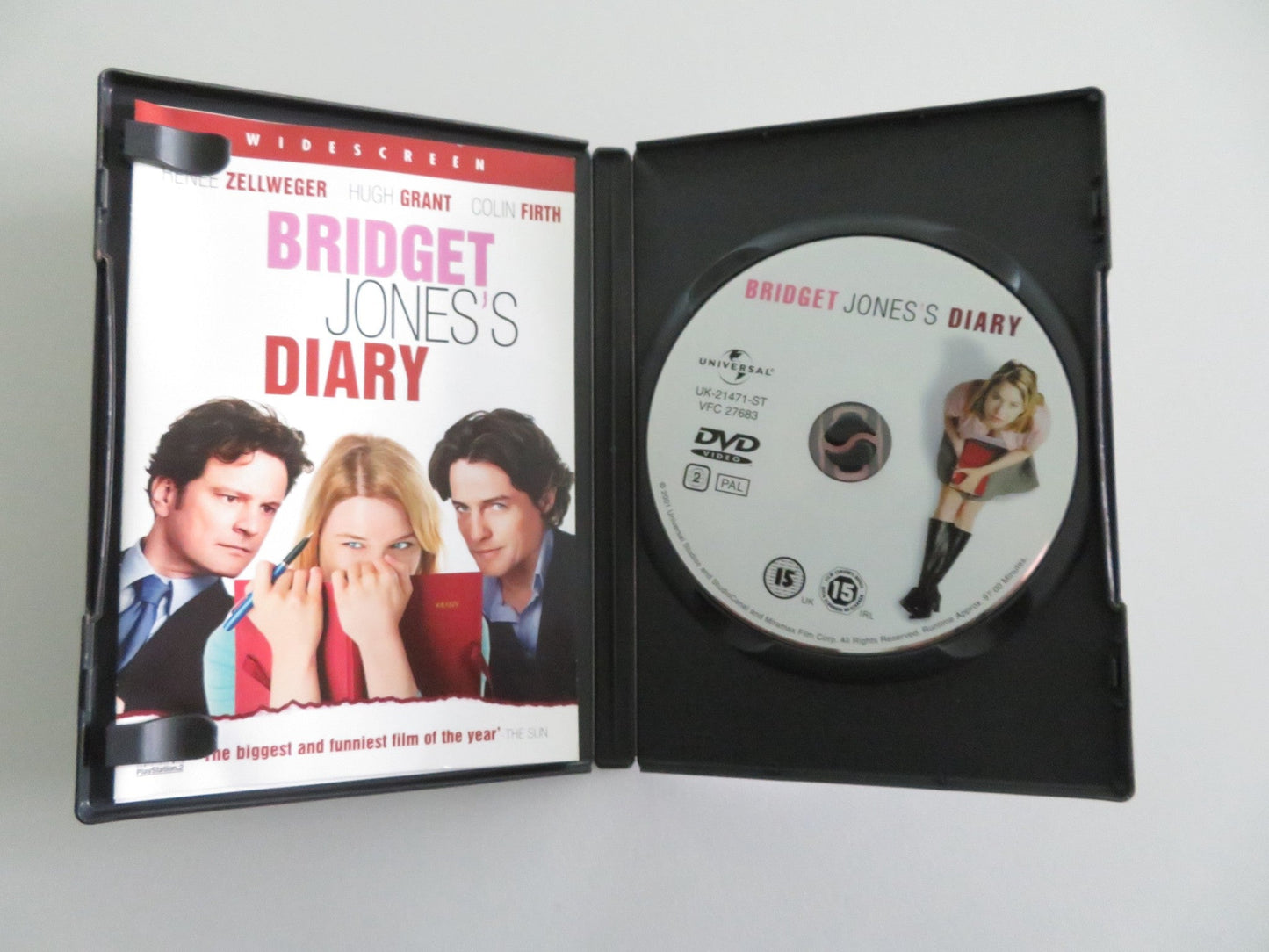 BRIDGET JONES'S DIARY (DVD) RENEE ZELLWEGER COLIN FIRTH 2001 REGION 2 Rendezvous Cinema Movie posters