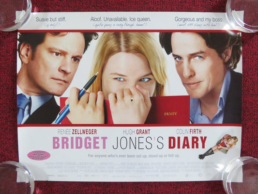 BRIDGET JONES'S DIARY UK MINI QUAD POSTER RENEE ZELLWEGER COLIN FIRTH 2001 Rendezvous Cinema Movie posters