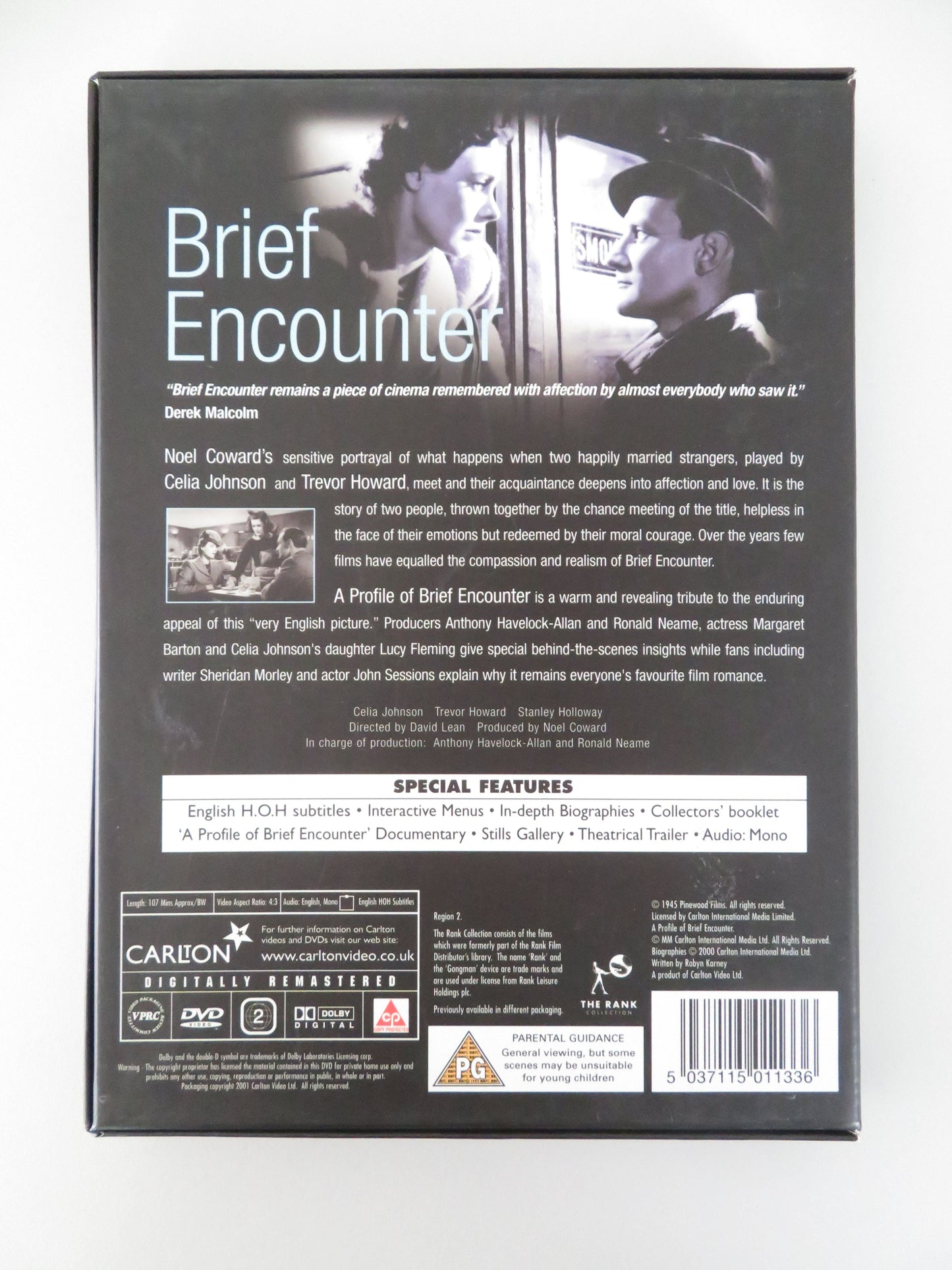 Brief Encounter Digitally Remastered Special Edition - B (DVD) 1945 Region 2 Movie posters