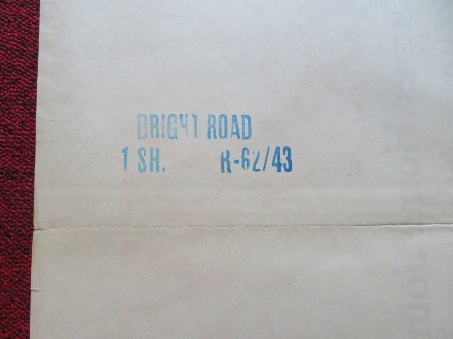 BRIGHT ROAD US ONE SHEET ROLLED POSTER DOROTHY DANDRIDGE PHILIP HEPBURN 1962 Rendezvous Cinema Movie posters