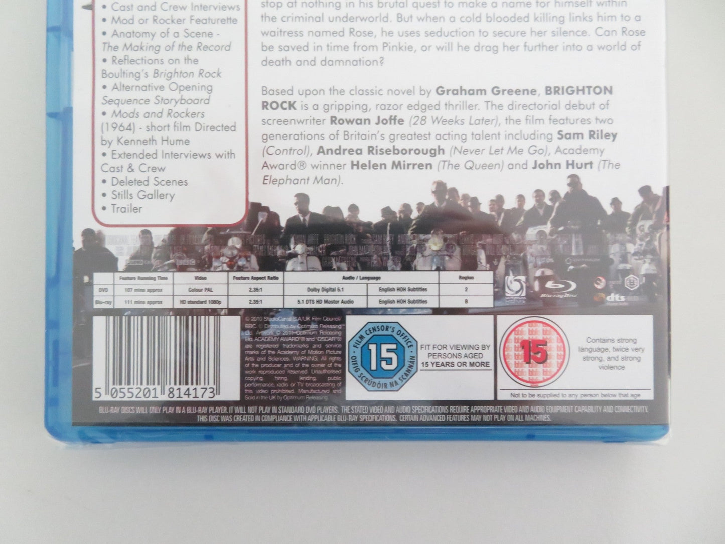 BRIGHTON ROCK - B (BLU - RAY) SAM RILEY ANDREA RISEBOROUGH 2010 REGION B + 2 Movie posters