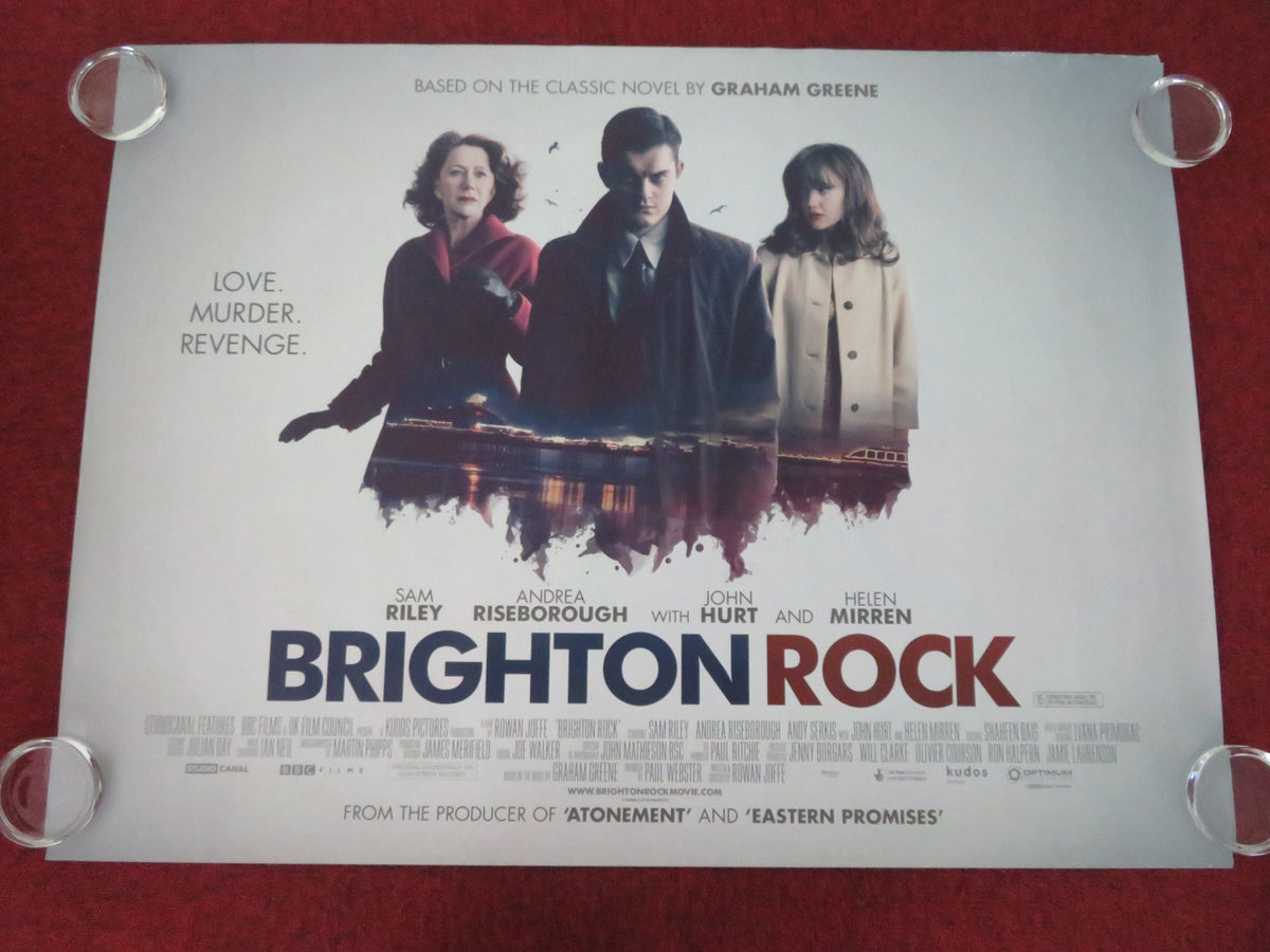 Brighton Rock - B UK Quad Rolled Poster Helen Mirren Sam Riley 2010 Movie posters