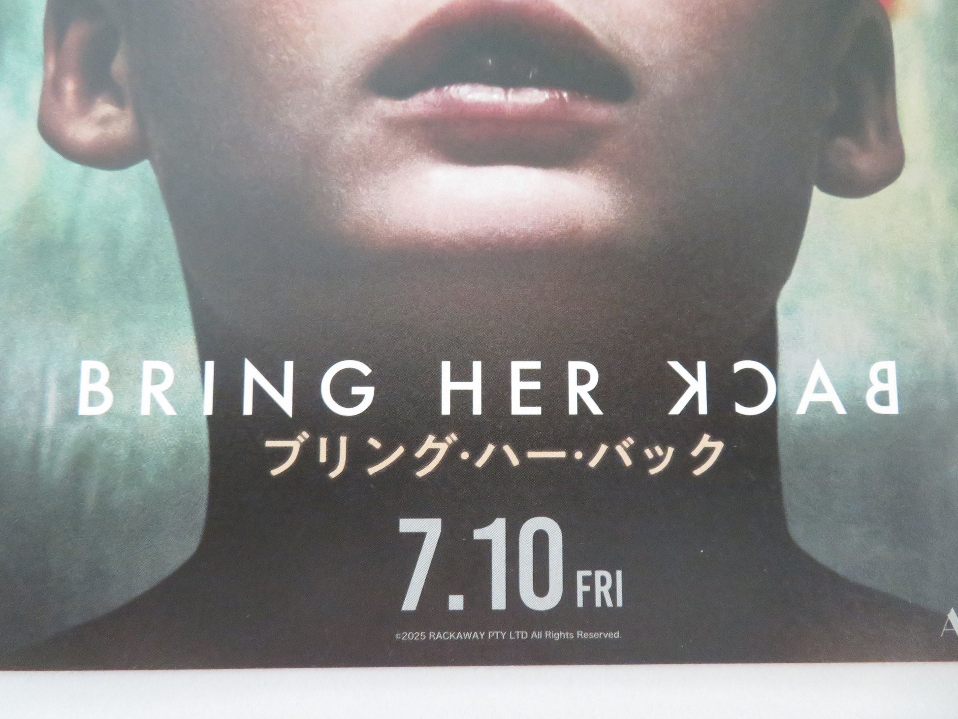 Bring Her Back Japanese Chirashi (B5) Poster Billy Barratt Sally Hawkins 2025 Movie posters