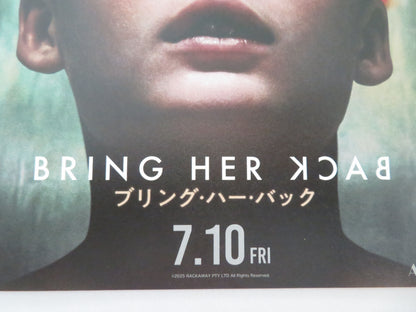 Bring Her Back Japanese Chirashi (B5) Poster Billy Barratt Sally Hawkins 2025 Movie posters