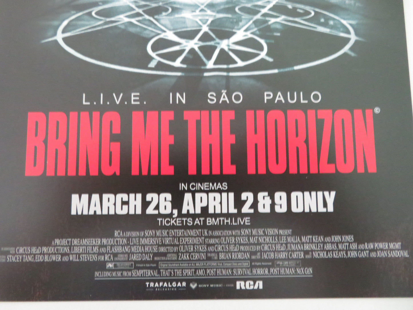 Bring Me the Horizon: L.I.V.E. in São Paulo Japanese Chirashi (B5) Poster 2026 Movie posters