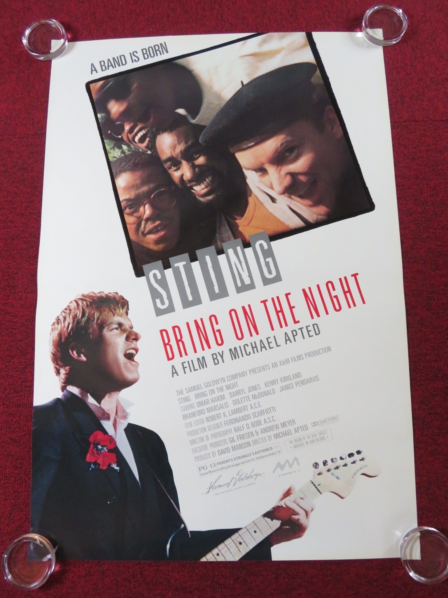 BRING ON THE NIGHT US ONE SHEET ROLLED POSTER STING TRUDIE STYLER M. APTED 1985 Rendezvous Cinema Movie posters